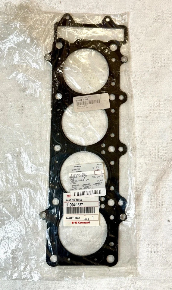 Junta de culata Kawasaki OEM 11004-1327 - Se adapta a ZX-6R 2000 2001 2002 Ninja 600 Foto 1 de 2