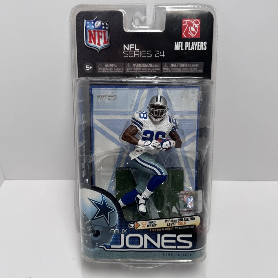 NFL 24 FELIX JONES MCFARLANE ORO COLECCIONISTA NIVEL PERSECUCIÓN VARIANTE/500 VAQUEROS Foto 1 de 4