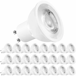 Luxrite MR16 LED Bulb GU10 5000K 500lm 120V Enclosed Fixture Rated (24-Pack) - Picture 1 of 7