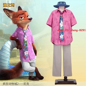 Zootopia 2：Rise of the Non-Mammalians Nick·Wilde Costume Suit Cosplay Uniform - Picture 1 of 17