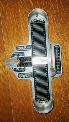 Vintage The Brannock Device Syracuse, MY patented shoe Nunn-Bush Ankle Fashioned - Image 1 of 4