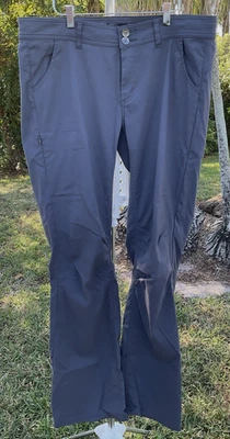 PrAna Halle Women Size 14 Tall Dark Gray Adjustable Leg Hiking Pant - Image 1 of 4