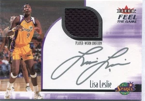 2001 Fleer Ultra WNBA - LISA LESLIE - Worn Jersey Relic - LOS ANGELES SPARKS - Picture 1 of 1