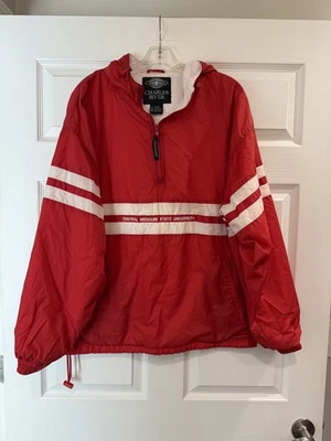 Chaqueta Pullover Vintage Charles River Ropa Grande EE. UU. 1/2 Cremallera Algodón Forrado UCM Foto 1 de 4