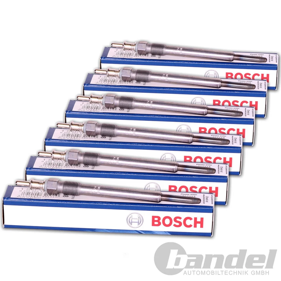 6x BOSCH Préchauffage Duraspeed Convient pour Nissan NP300 Pathfinder 3 Laguna 3 - Photo 1/1