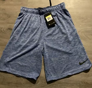 Nike Mens Small Blue Dry Veneer Training Workout Gym 9" Shorts AA1555-480 - Picture 1 of 2