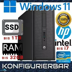 HP ProDesk 600 G1 MT Premium PC bis Intel Xeon 32 GB RAM 1000GB SSD WIN 11 - Bild 1 von 10