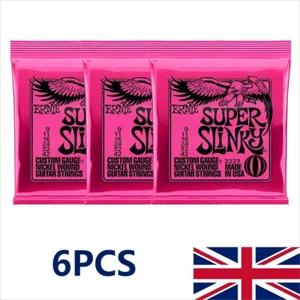 6 Sets Ernie Ball 2223 Super Slinky Nickel Wound Electric Guitar Strings 9-42 - Picture 1 of 21