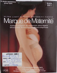 Kleine bis mittlere Größe leichte Unterstützung Umstandsmode 15 Den glänzende Strumpfhose in Schwarz - Bild 1 von 2