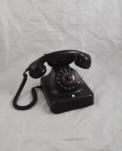 Bakelit Telefon W48 Post schwarzes Tischtelefon Vintage Nostalgie Wählscheibe