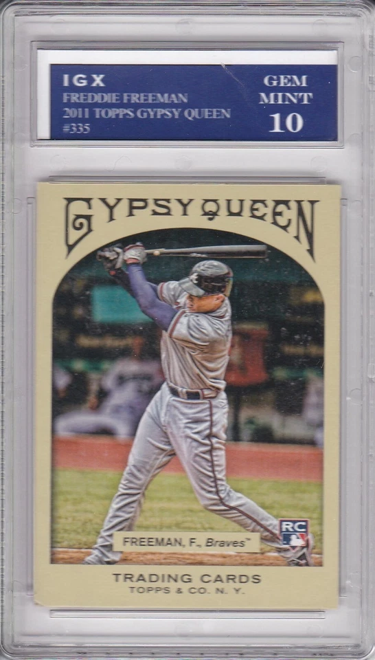 FREDDIE FREEMAN ROOKIE CARD 2011 Topps Gypsy Queen GEM MINT 10 Brave Baseball RC - Image 1 of 1