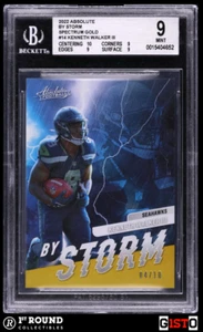 POP 1 Kenneth Walker III BGS 9: 2022 Absolute By Storm Spectrum Gold Rookie /10 - Picture 1 of 3