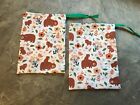 2 small bear  Fabric Drawstring Gift Bags.Storage Bag/teacher resource/gift bags