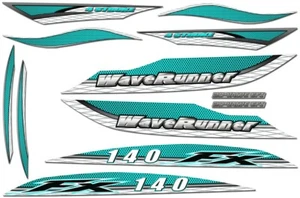 Kit de calcomanías para Yamaha FX140 Waverunner FX140A FX 140 Jet Ski gráfico 2002-2004 TL - Imagen 1 de 2