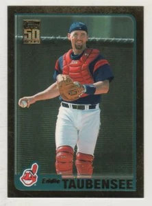 2001 Topps Traded Gold #049 Eddie Taubensee Cleveland Indians BV$4 ####/2001 #49 - Picture 1 of 1