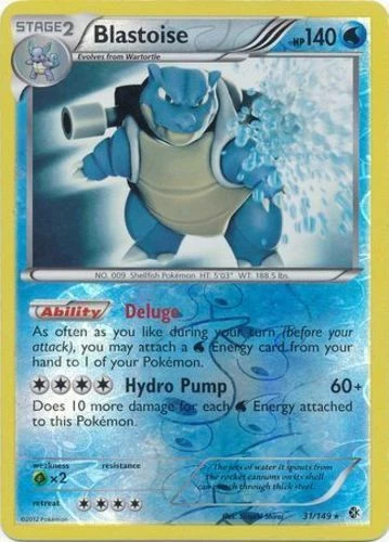 Blastoise - 31/149 - Non-Holo Ice Shock Theme Deck Exclusive x1 - Lightly Played - Image 1 of 1