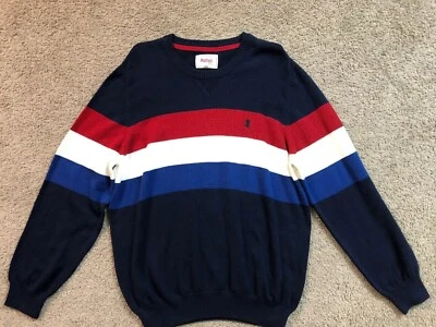 Stafford Men's Sweater Pullover Size XL💥 Multi Striped Knit 100% cotton Casual - Image 1 of 4