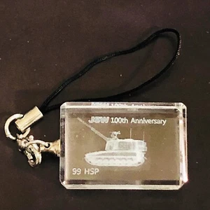 Tank 3D Crystal Strap Military Charm JSW 100th Anniversary 99HSP Commemorative - Picture 1 of 7