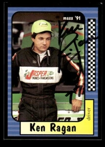KEN RAGAN SIGNED 1991 MAXX #58 - NASCAR ON-CARD AUTO - Picture 1 of 2