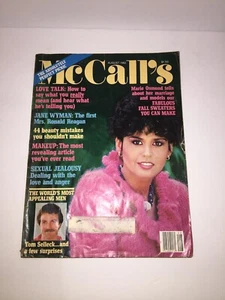 McCall’s Magazine August 1982 Vol 109 Issue 11 Marie Osmond Tom Selleck Reagan - Picture 1 of 12