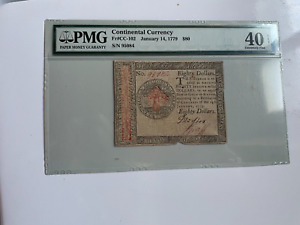 1779 - JAN,14 CONTINENTAL CURRENCY $80.00 FR#102