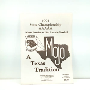 1991 Texas High School Football State Championship Program Malcolm Hamilton - Picture 1 of 5