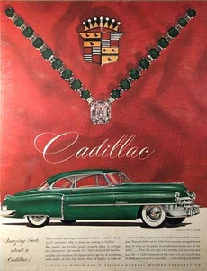 1950 Vintage Cadillac Ad - The Car That Stands Alone in Prestige - Picture 1 of 2