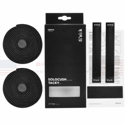 FIZIK VENTO Solocush Handlebar Tape 2.7mm Rubber Tacky Road Bike Dropper Bar Pad - Image 1 of 4