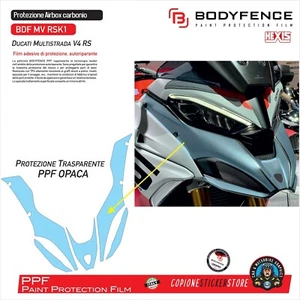 Protezione Airbox antisasso DUCATI MULTISTRADA V4 RS antigraffio PPF Opaco RSK1 - Picture 1 of 1