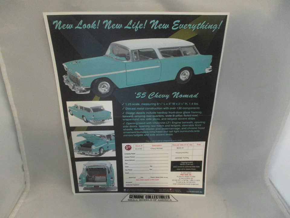  First Gear '55 Chevy Nomad  COLOR ORDER FORM Nice! - Image 1 of 1