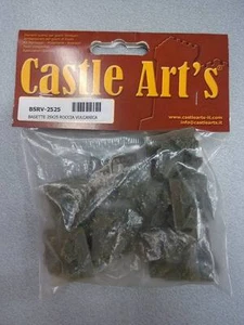 CASTLE ART'S BSRV-2525 - BASETTE IN RESINA 25X25 EFFETTO ROCCIA VULCANICA - 10PZ - Picture 1 of 1