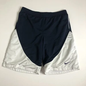 nike basketball shorts Sz L Blue White - Picture 1 of 5