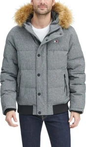 Tommy Hilfiger NEW Men's Sz S Snorkel Bomber Hooded Jacket Wind/Water Resistant - Picture 1 of 14
