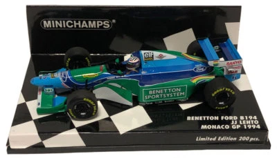 Minichamps Benetton B194 #6 Monaco GP 1994 - J J Lehto 1/43 Scale - Image 1 of 2