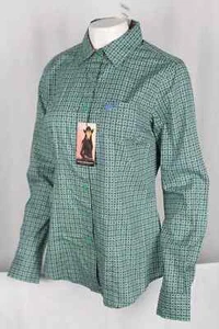 Cinch Women's Button Down Western Shirt XXL Long Sleeve Green Geo MSW916420 - Picture 1 of 5