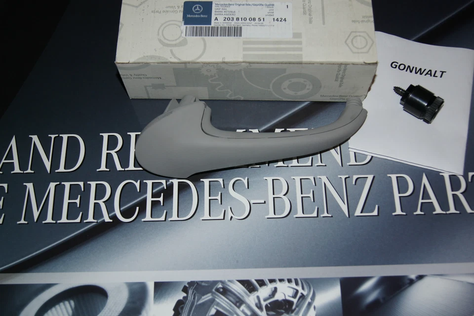 Mercedes Benz New C Class Grey Right Front Door Grip Handle C240 C320 2001 2002 — 第 1/1 张图片