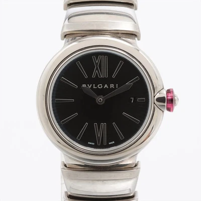 Bvlgari Lucea LU28S SS QZ esfera negra Foto 1 de 4
