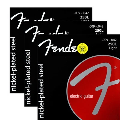 3 Packs Set Electric Guitar Strings Light 009-042 Nickel Plated Steel Roundwound - Image 1 of 4