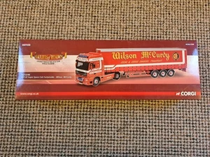 CORGI CC13246 DAF XF SPACE CAB CURTAINSIDE WILSON MCCURDY MIB. - Picture 1 of 19