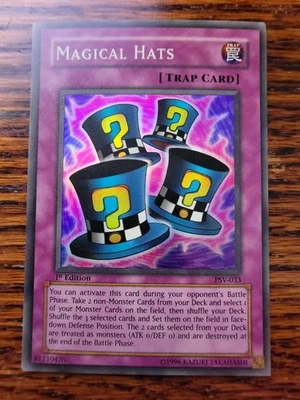 LP - Yugioh Magical Hats PSV-033 Super Rare 1st Edition - Image 1 of 2