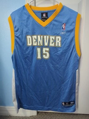 Carmelo Anthony #15- Denver Nuggets- Reebok Youth XL- Baby Blue Jersey - Image 1 of 3