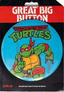 TMNT Teenage Mutant Ninja Turtles Michelangelo Giant Button Pin - Bild 1 von 2