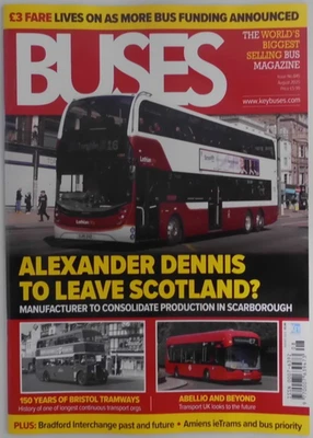 Buses magazine August 2025 Alexander Dennis to leave Scotland? +Bristol Tramways