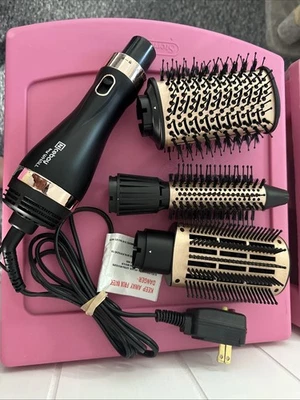Hair Dryer/Straightener/Curler with 3 Attachments; NiceBay by Whall. Black&Gold. - Image 1 of 4