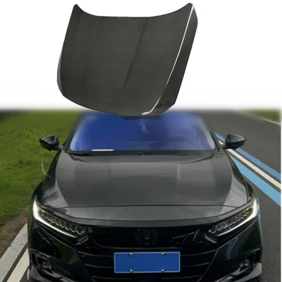 Cubierta del panel del capó del motor de fibra de carbono real para Honda Accord 18-22 4 puertas Foto 1 de 4