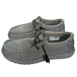Hey Dude Wally Canvas Stretch Steel Size 10 - Picture 1 of 14