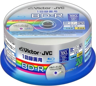 VICTOR BV-R130K20M Video Blu-ray Disc Single-Recording Use 25GB 4x Speed - Image 1 of 2