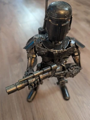 Estatua de metal casera de Star Wars Boba Fett Foto 1 de 4