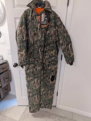 VTG NWT Ideal Camo Coveralls Silent Leaf Chamois USA Men's Large NEW - Image 1 of 4