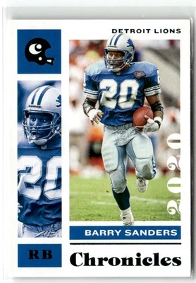 2020 Panini Chronicles #33 Barry Sanders Teal - Image 1 of 2